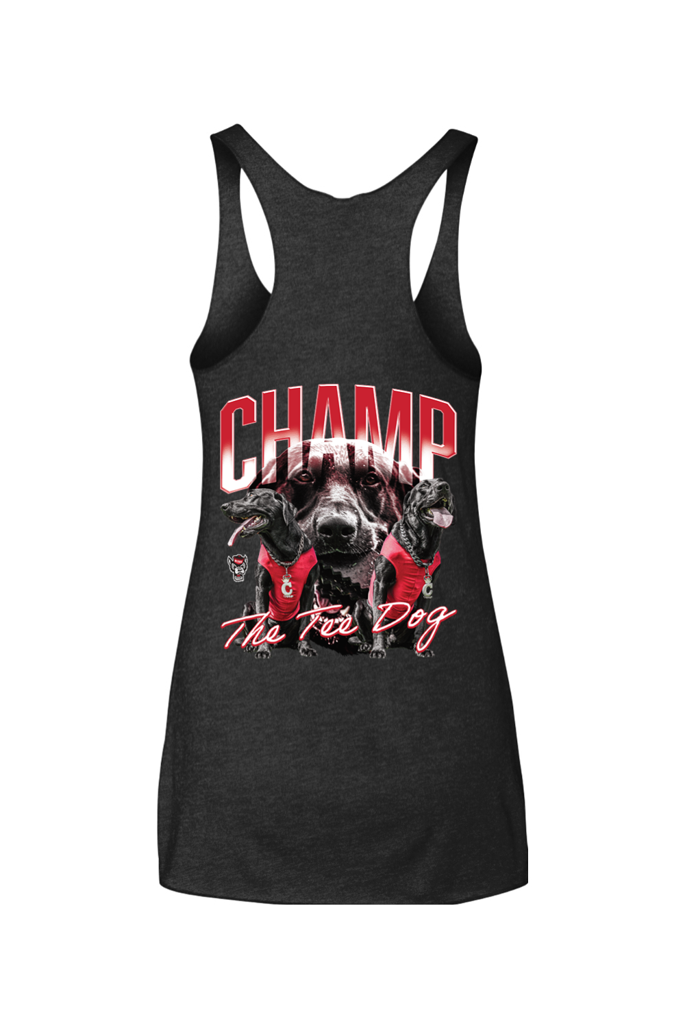 NC State : Champ The Tee Dog Next Level - Women's Triblend Racerback Tank