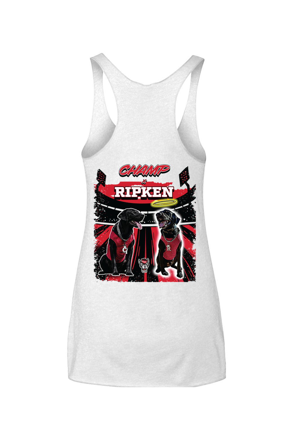 NC State : Champ & Ripken Next Level - Women's Triblend Racerback Tank