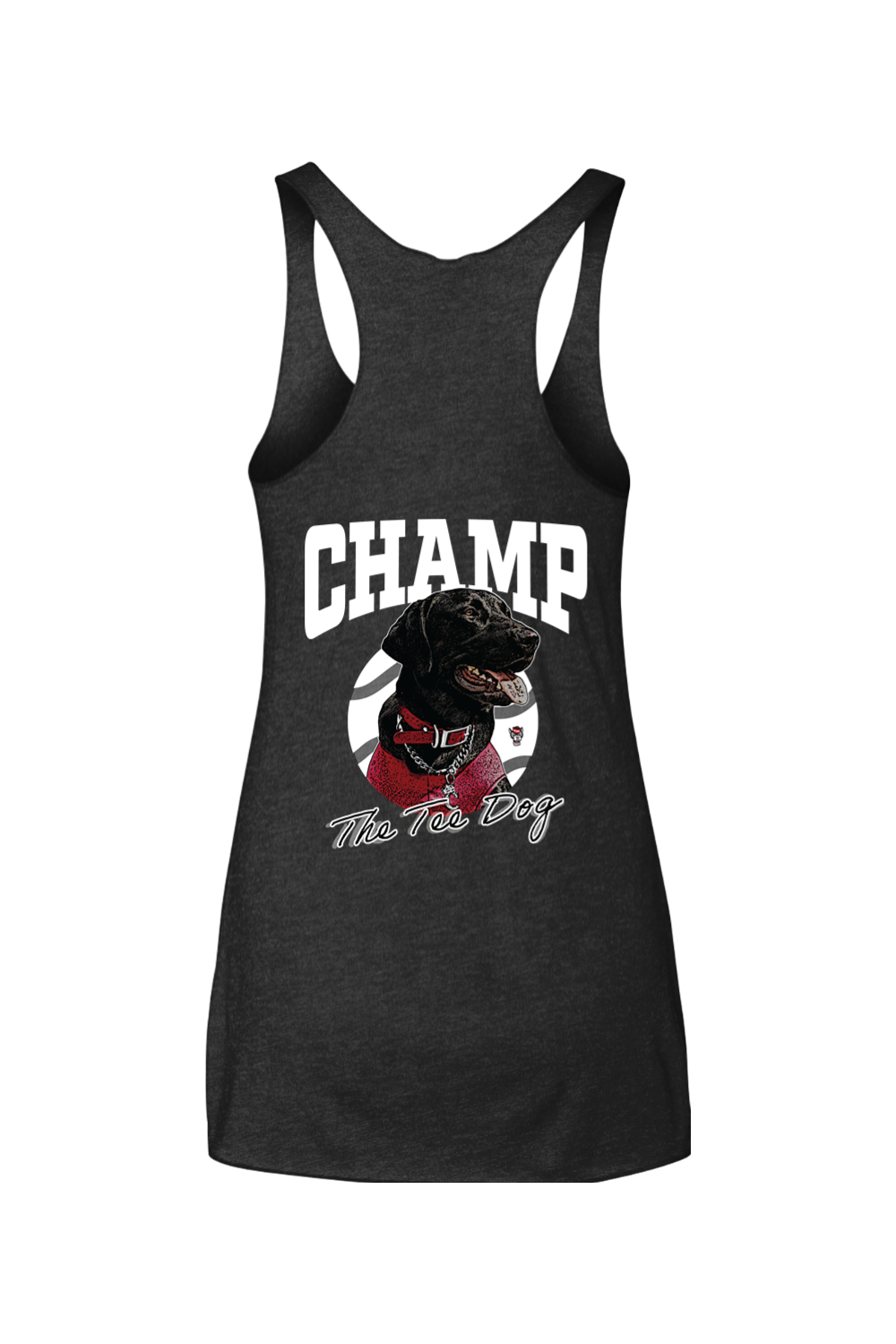 NC State : Champ The Tee Dog Next Level - Women's Triblend Racerback Tank