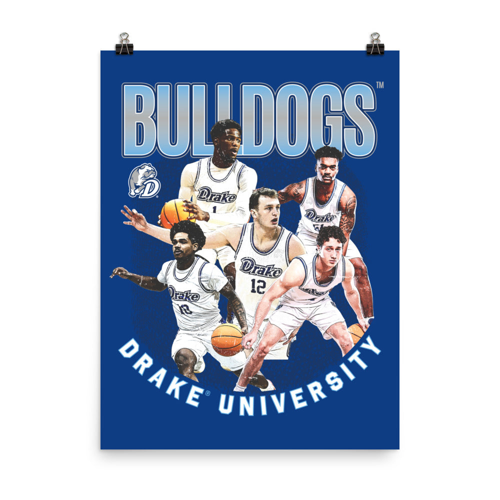 Drake - NCAA Men's Basketball : Official 2023 - 2024 Post Season Poster