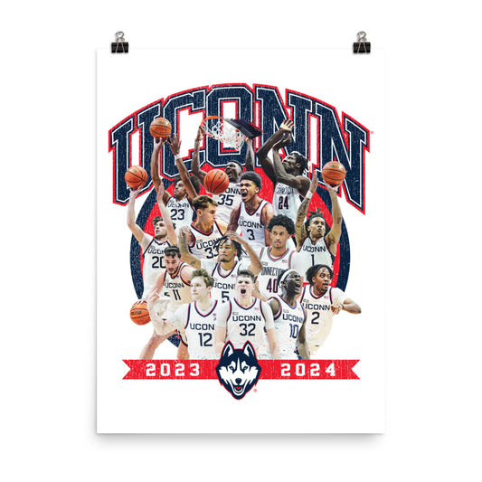 UConn - NCAA Men's Basketball : Official 2023 - 2024  Post Season Poster