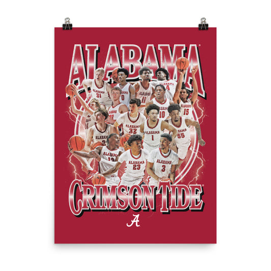 Alabama - NCAA Men's Basketball : Official 2023 - 2024 Post Season Poster