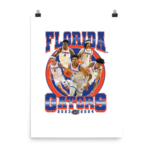 Florida - NCAA Men's Basketball : Official 2023 - 2024 Post Season Poster
