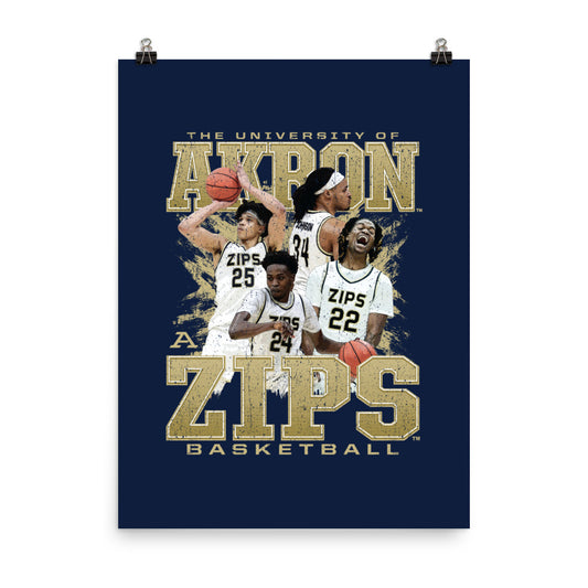 Akron - NCAA Men's Basketball : Official 2023 - 2024 Post Season Poster
