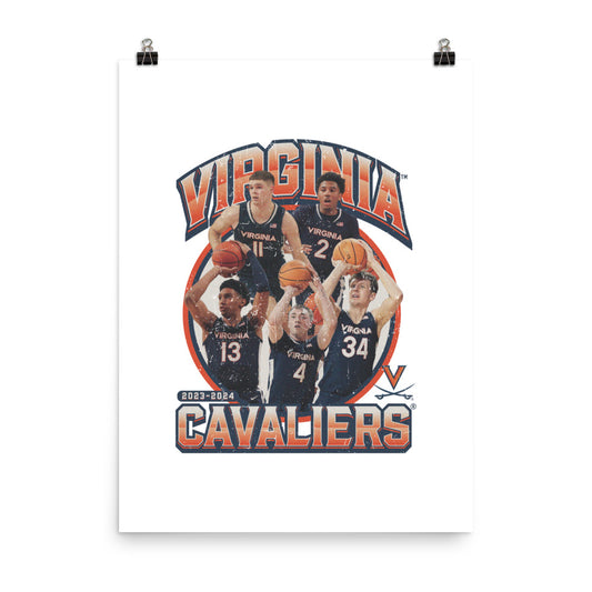 Virginia - NCAA Men's Basketball : Official 2023 - 2024 Post Season Poster