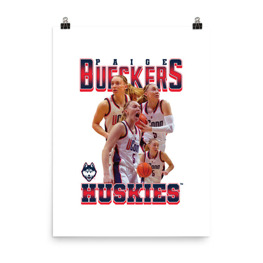 UConn - NCAA Women's Basketball : Paige Bueckers 2023 - 2024 Post Season Poster