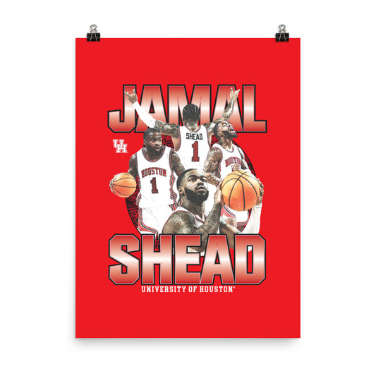 Houston - NCAA Men's Basketball : Jamal Shead 2023 - 2024 Post Season Poster