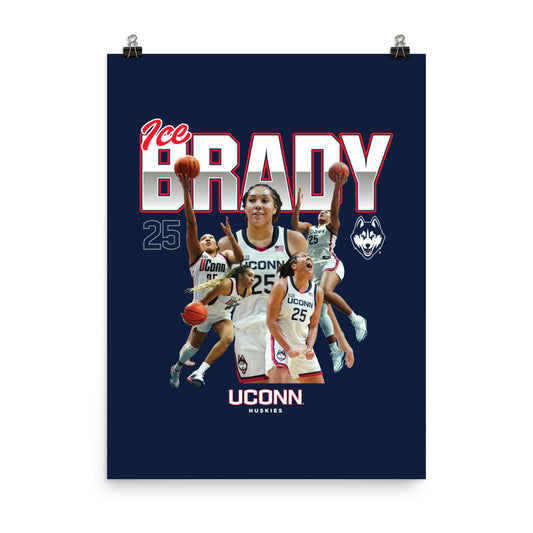 UConn - NCAA Women's Basketball : Ice Brady 2023 - 2024 Post Season Poster