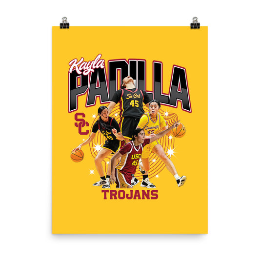 USC - NCAA Women's Basketball : Kayla Padilla Official 2023 - 2024 Post Season Poster