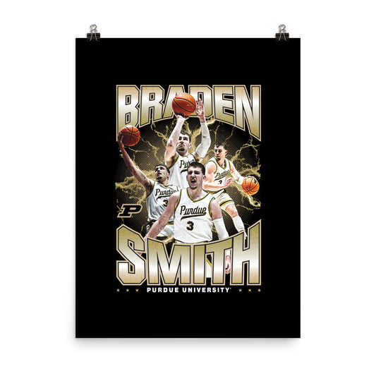 Purdue - NCAA Men's Basketball : Braden Smith 2023 - 2024 Post Season Poster