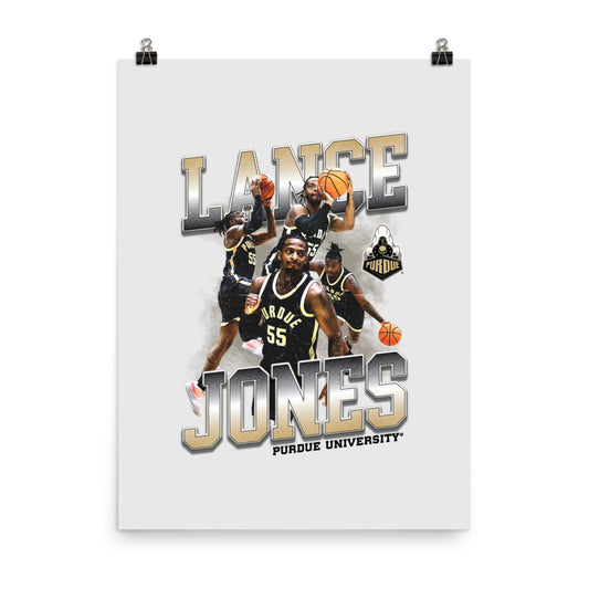 Purdue - NCAA Men's Basketball : Lance Jones 2023 - 2024 Post Season Poster
