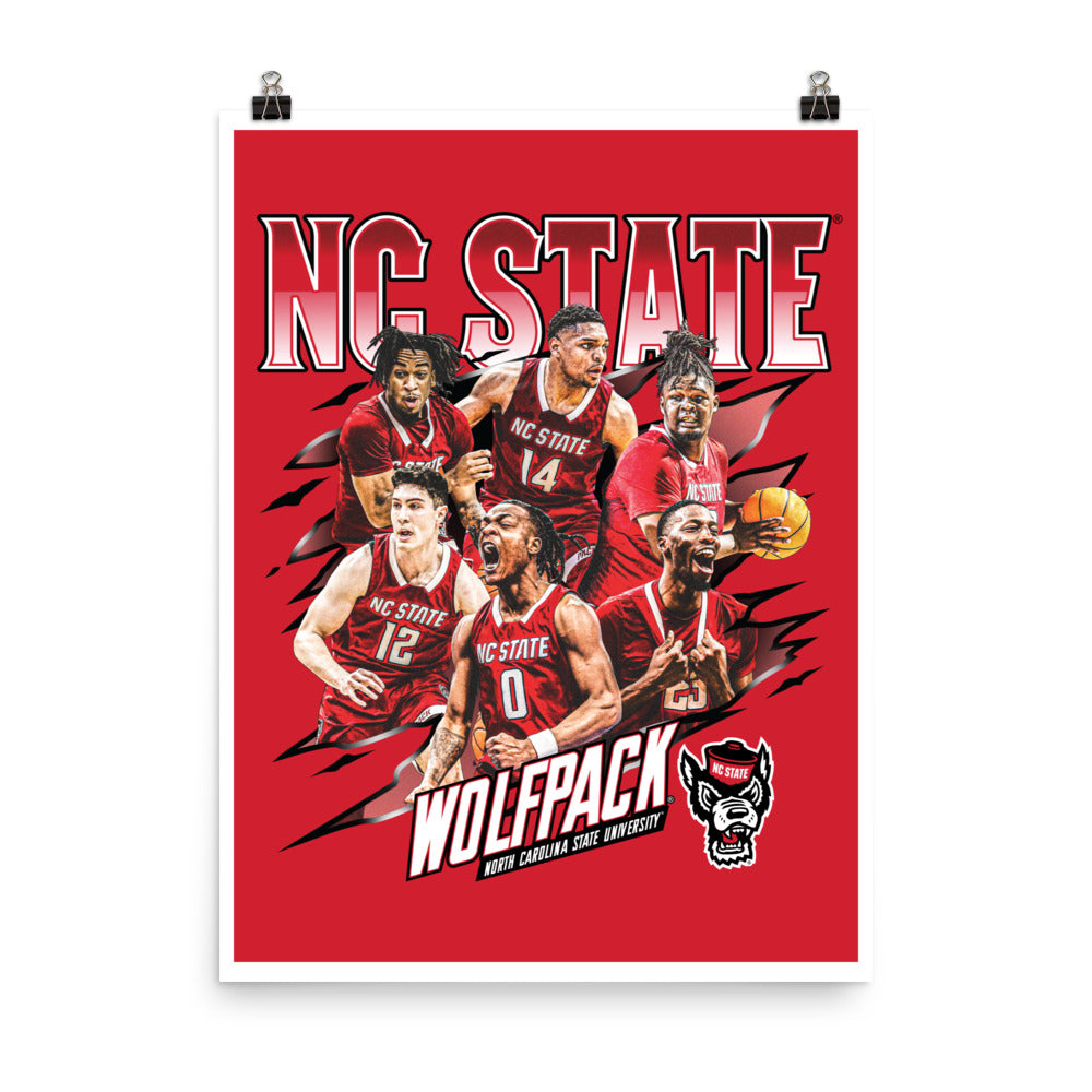 NC State - NCAA Men's Basketball : Official 2023 - 2024 Post Season Poster