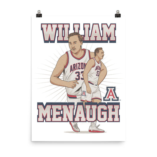 Arizona - NCAA Men's Basketball : William Menaugh - Official 2023 - 2024 Post Season Poster