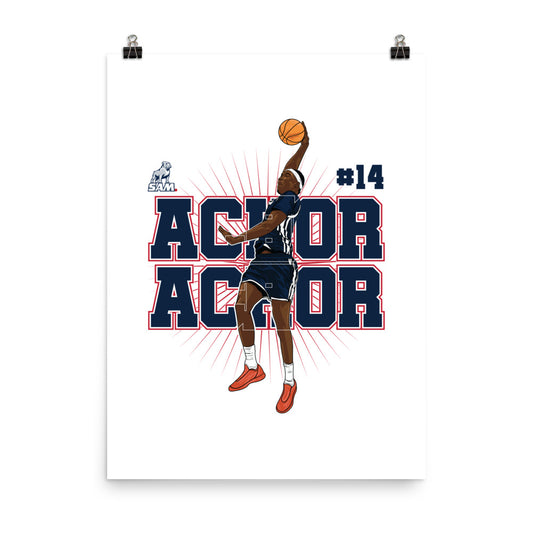 Samford - NCAA Men's Basketball : Achor Achor 2023 - 2024 Post Season Poster