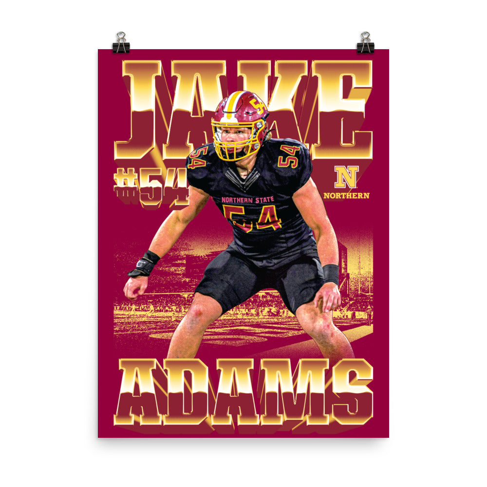 NSU - NCAA Football : Jake Adams - Player Collage Poster
