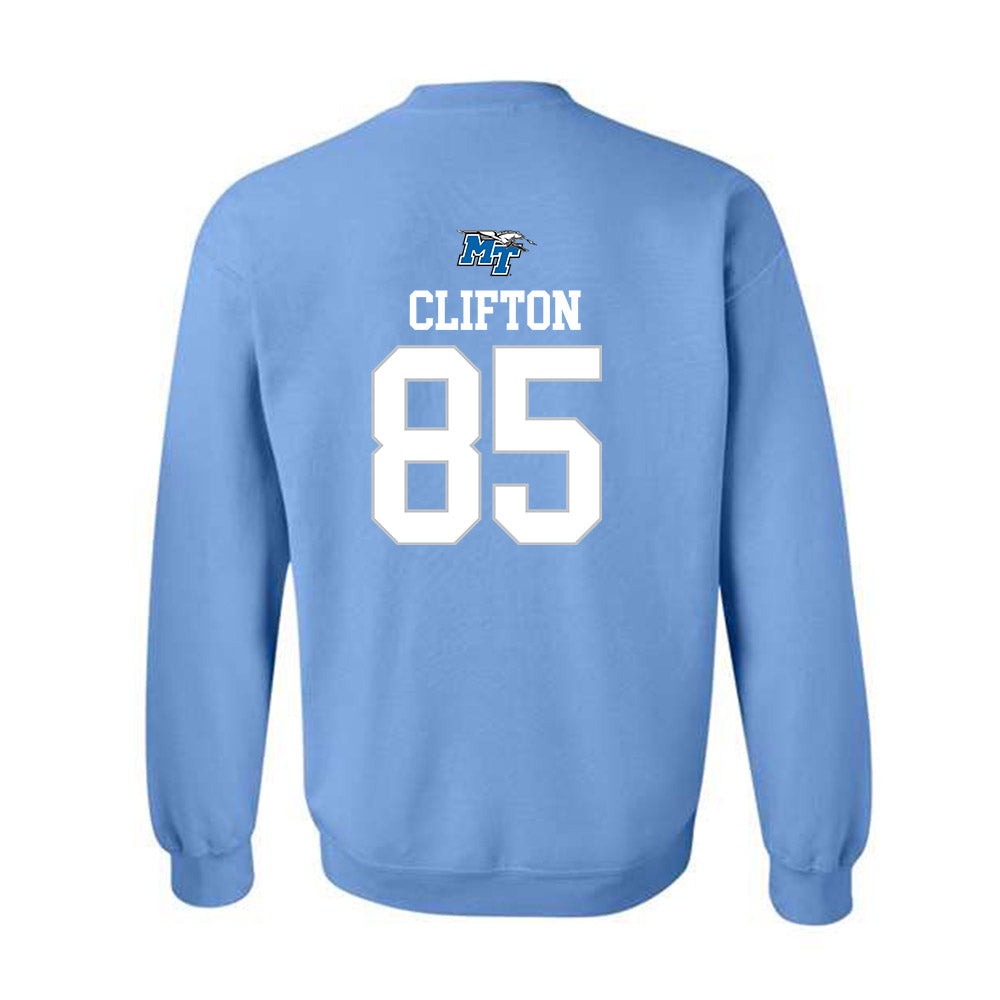 MTSU - NCAA Football : Neo Clifton - Replica Shersey Crewneck Sweatshirt-1