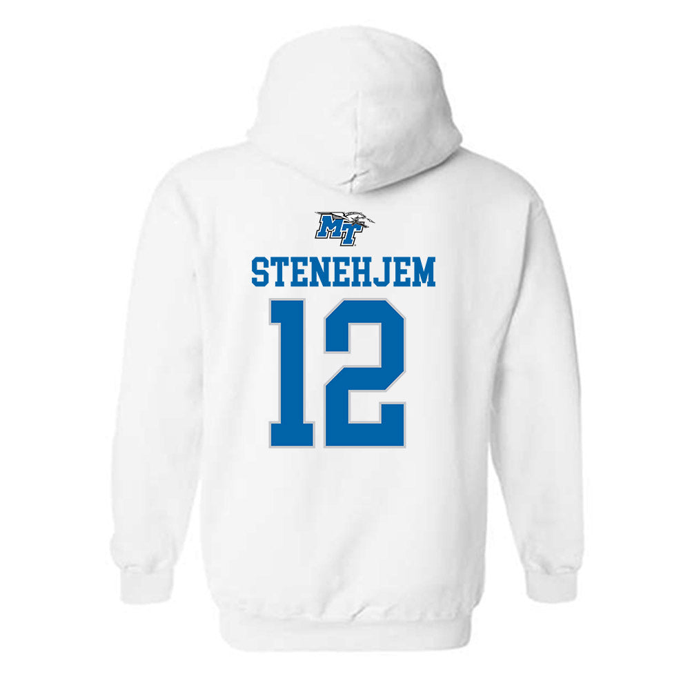 MTSU - NCAA Women's Soccer : Mya Stenehjem - Replica Shersey Hooded Sweatshirt-1