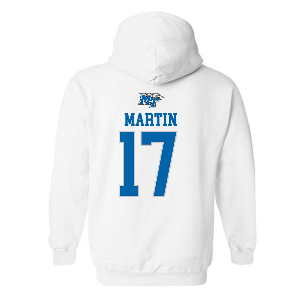 MTSU - NCAA Women's Soccer : Addie Martin - Replica Shersey Hooded Sweatshirt-1