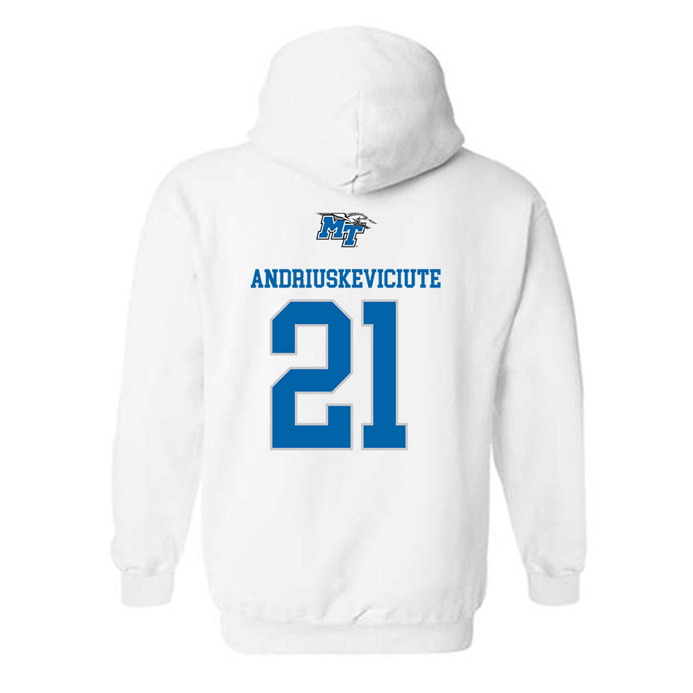 MTSU - NCAA Women's Soccer : Aive Andriuskeviciute - Replica Shersey Hooded Sweatshirt-1