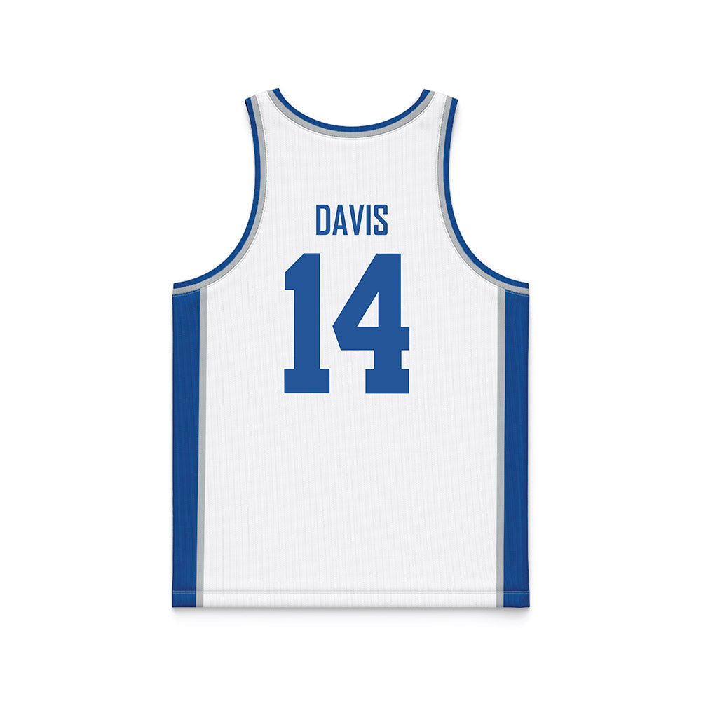 MTSU - NCAA Women's Basketball : Savannah Davis - White Basketball Jersey-1