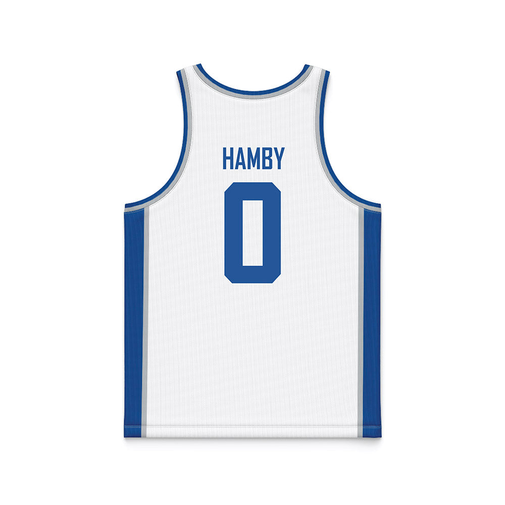 MTSU - NCAA Women's Basketball : Gracie Hamby - White Basketball Jersey-1