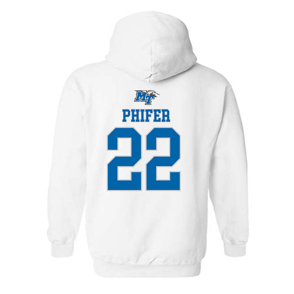 MTSU - NCAA Women's Basketball : Macie Phifer - Replica Shersey Hooded Sweatshirt-1