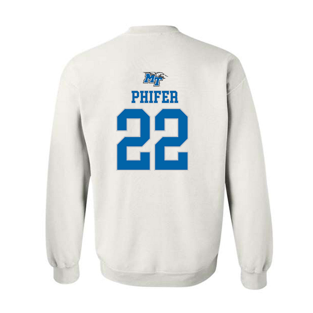 MTSU - NCAA Women's Basketball : Macie Phifer - Replica Shersey Crewneck Sweatshirt-1
