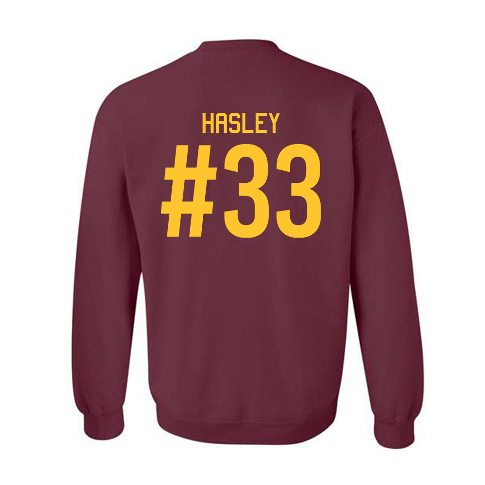 Arizona State - NCAA Men's Ice Hockey : Connor Hasley - Classic Shersey Crewneck Sweatshirt-1