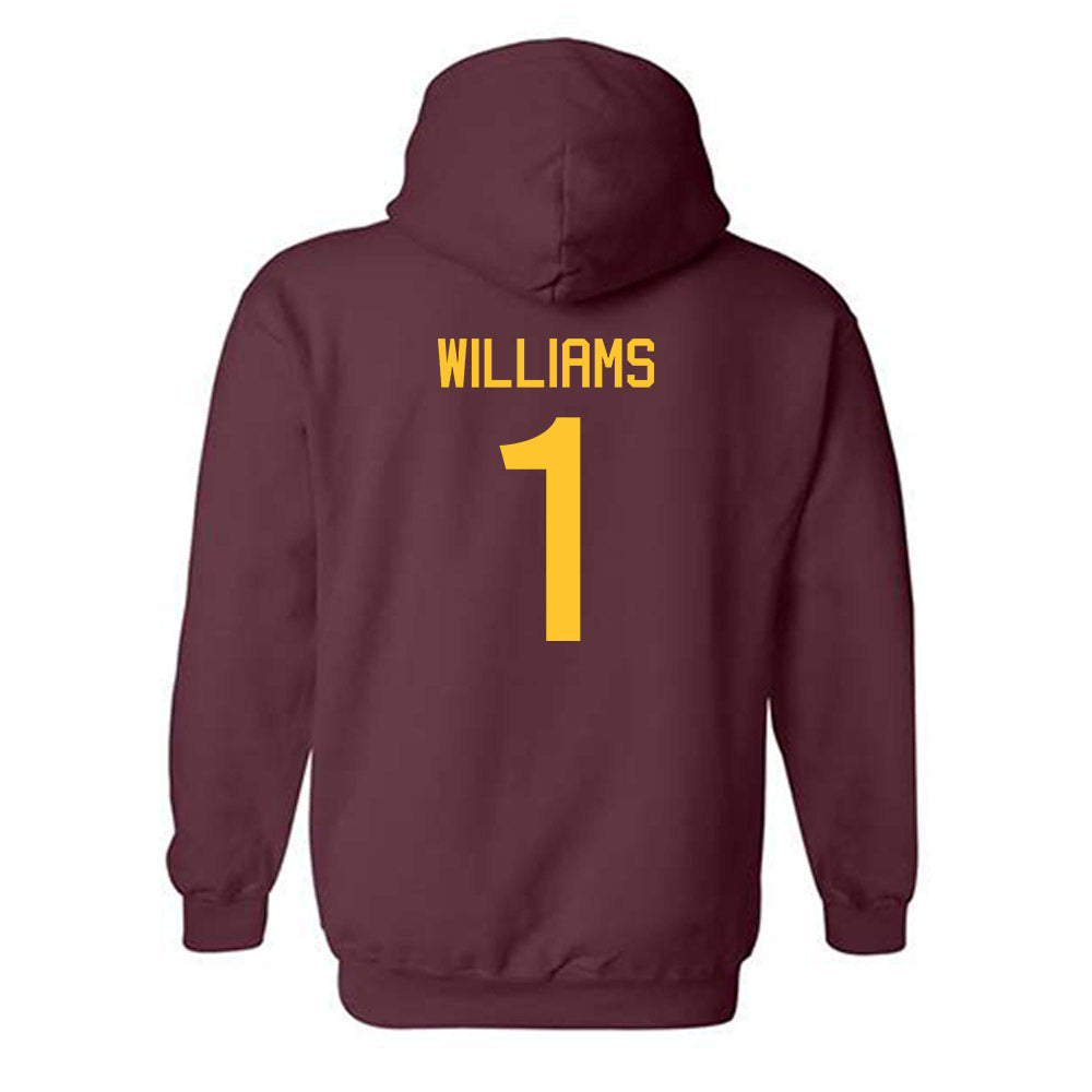 Arizona State - NCAA Women's Basketball : Amaya Williams - Classic Shersey Hooded Sweatshirt-1