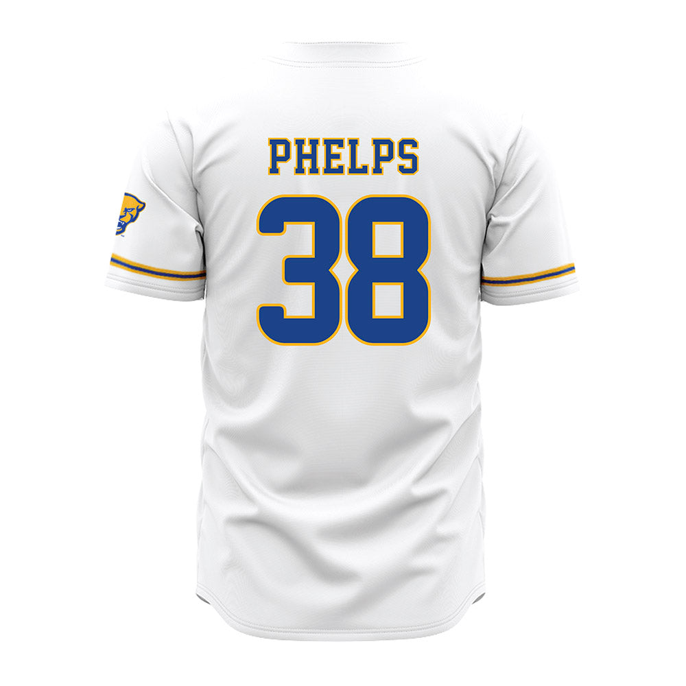 Pittsburgh - NCAA Baseball : Holden Phelps - White Jersey
