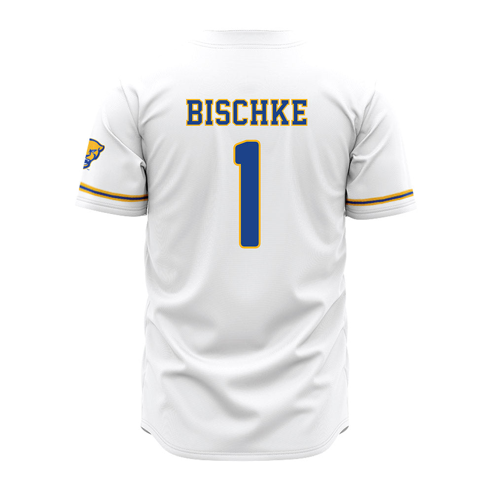 Pittsburgh - NCAA Baseball : Tyler Bischke - White Jersey