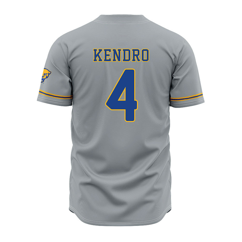 Pittsburgh - NCAA Baseball : Jacob Kendro - Grey Jersey
