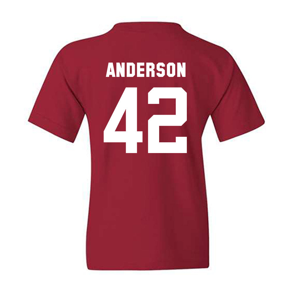 Arkansas - NCAA Baseball : Michael Anderson - Classic Shersey Youth T-Shirt-1