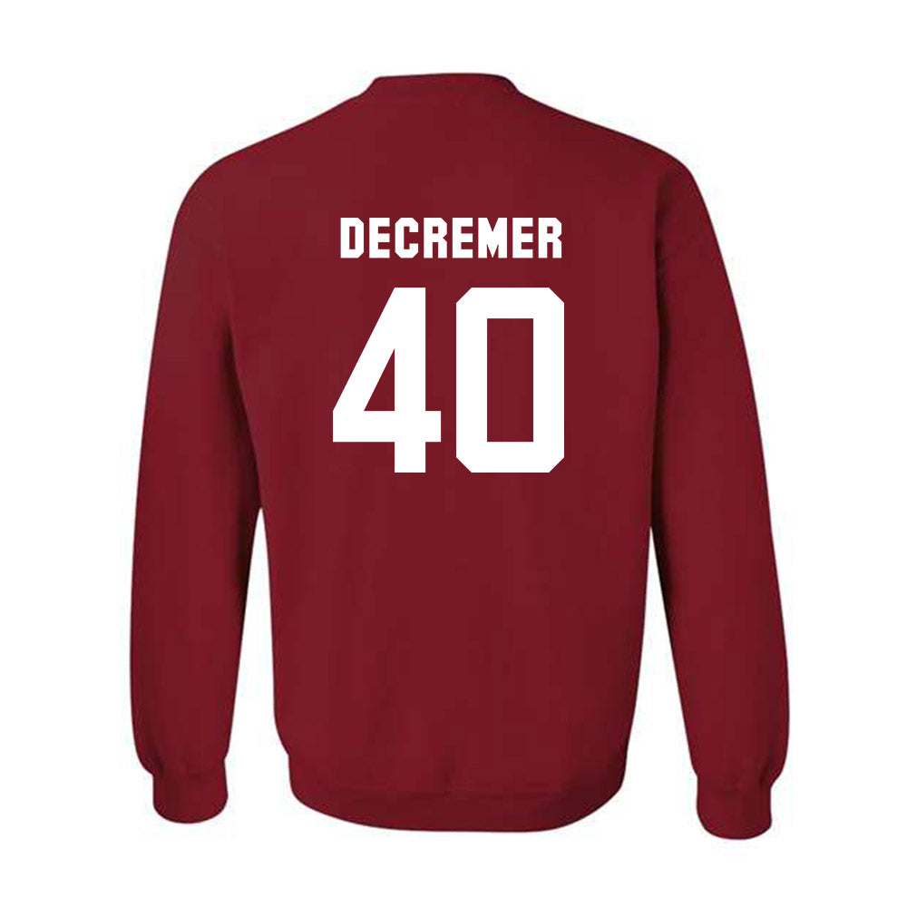 Arkansas - NCAA Baseball : James DeCremer - Classic Shersey Crewneck Sweatshirt-1