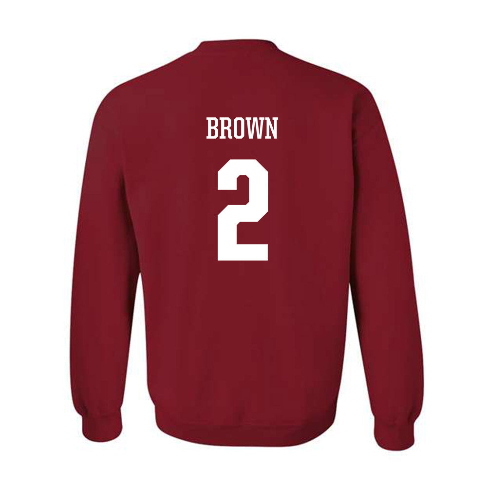 Arkansas - NCAA Men's Basketball : Amere Brown - Classic Shersey Crewneck Sweatshirt-1