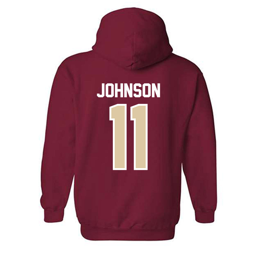 Boston College - NCAA Baseball : Gunnar Johnson - Hooded Sweatshirt Classic Shersey-1