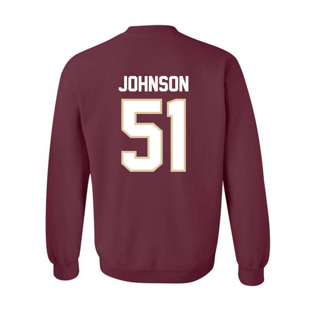Boston College - NCAA Football : Amir Johnson - Classic Shersey Crewneck Sweatshirt-1