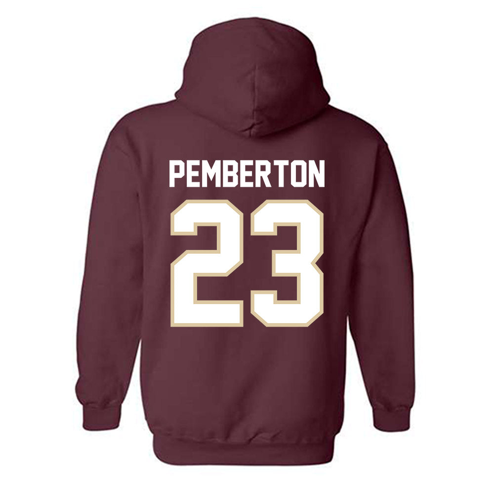 Boston College - NCAA Football : Vaughn Pemberton - Classic Shersey Hooded Sweatshirt-1