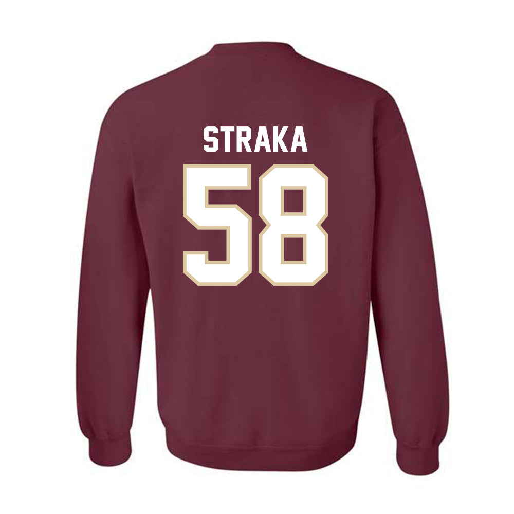 Boston College - NCAA Football : Will Straka - Classic Shersey Crewneck Sweatshirt-1