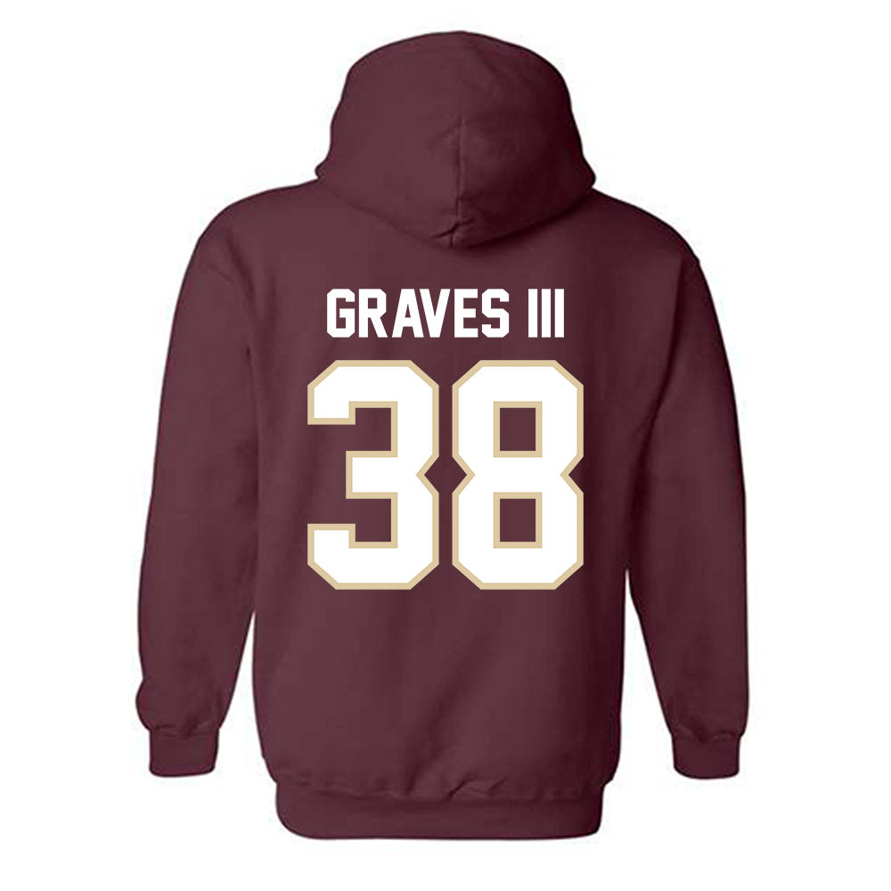 Boston College - NCAA Football : Will Graves III - Classic Shersey Hooded Sweatshirt-1