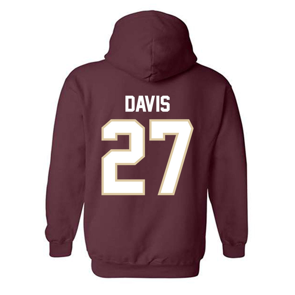 Boston College - NCAA Football : Omarion Davis - Classic Shersey Hooded Sweatshirt-1