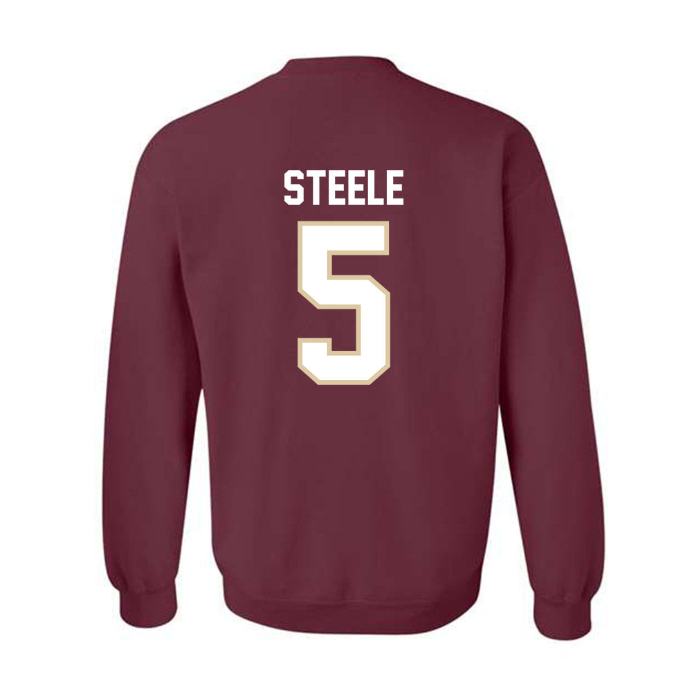 Boston College - NCAA Football : Bryce Steele - Classic Shersey Crewneck Sweatshirt-1