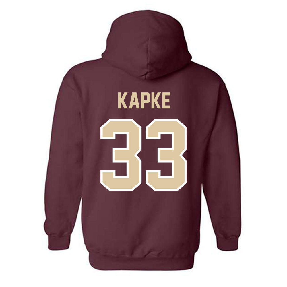 Boston College - NCAA Men's Basketball : Boden Kapke - Classic Shersey Hooded Sweatshirt-1
