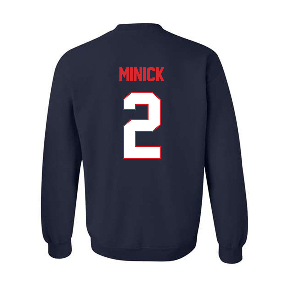 UConn - NCAA Baseball : Tyler Minick - Classic Shersey Crewneck Sweatshirt-1