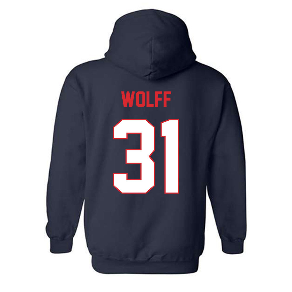 UConn - NCAA Baseball : Devin Wolff - Hooded Sweatshirt