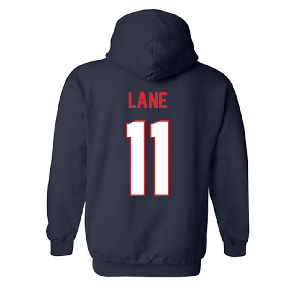 UConn - NCAA Baseball : Connor Lane - Classic Shersey Hooded Sweatshirt-1
