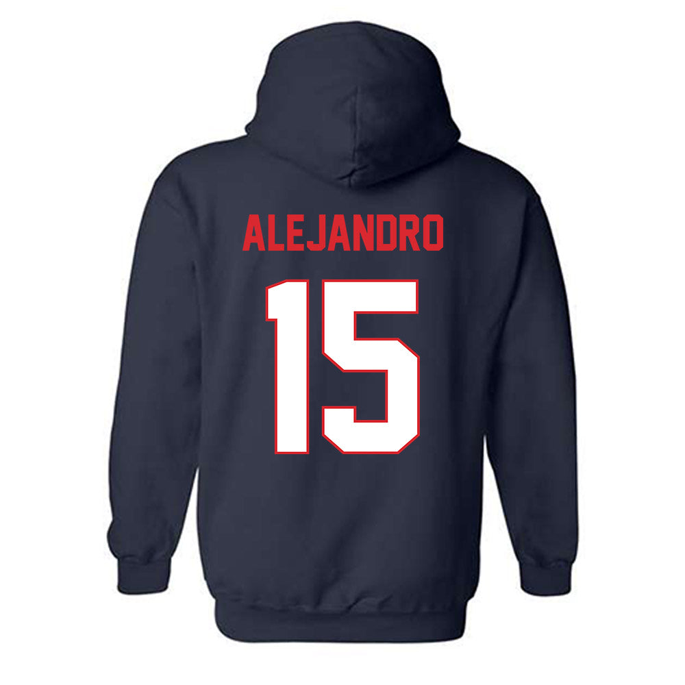 UConn - NCAA Baseball : Hector Alejandro - Hooded Sweatshirt