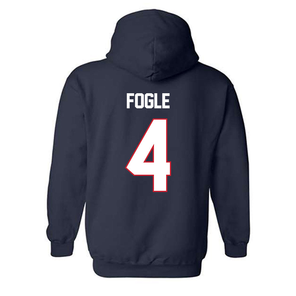 Gonzaga - NCAA Men's Basketball : Davis Fogle - Classic Shersey Hooded Sweatshirt-1