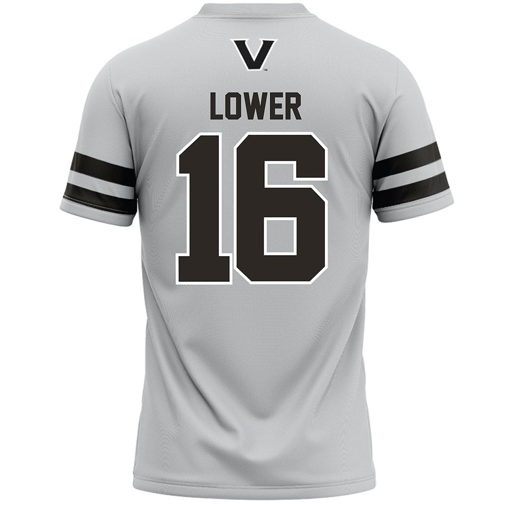 Vanderbilt - NCAA Women's Lacrosse : Bailey Lower - Grey Lacrosse Jersey -1