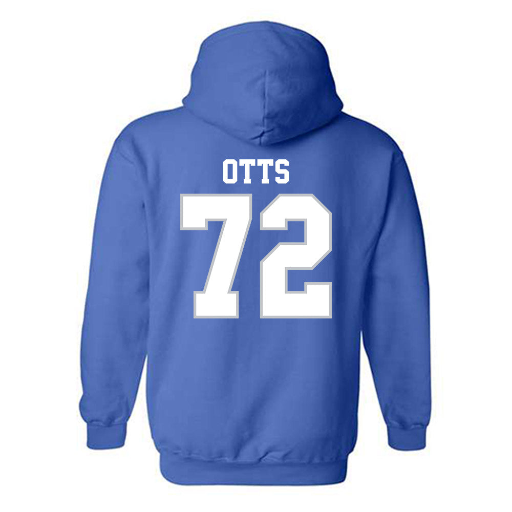 MTSU - NCAA Football : Jacob Otts - Generic Shersey Hooded Sweatshirt-1